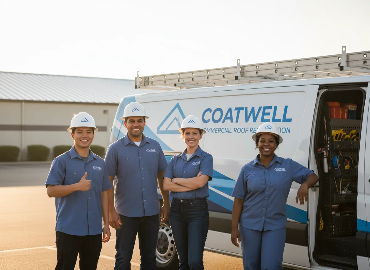 Commercial roof coating company in Fairchild, WI