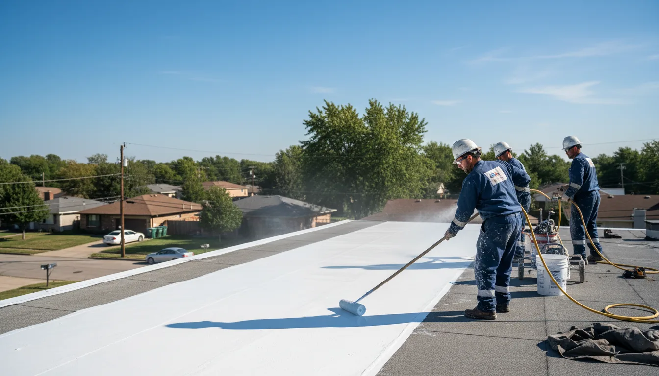 Commercial roof coating in Fairchild, WI near me